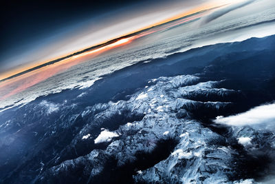 Aerial view of sea