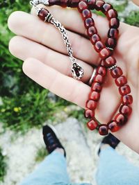 Close-up of woman hand with tattoo