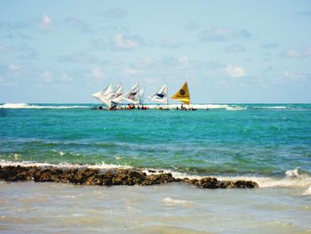 Scenic view of sea against sky