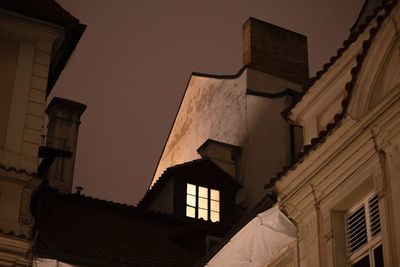 Low angle view of buildings against sky