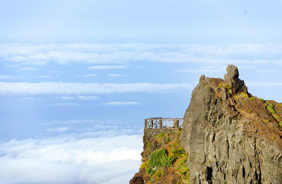 Scenic view of landscape against cloudy sky