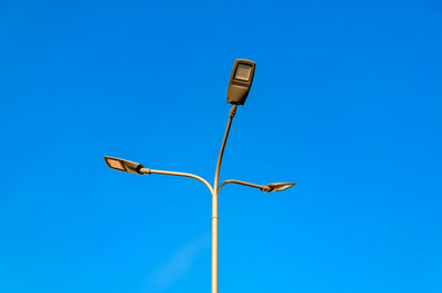 Modern street lighting. lantern with three led lamps