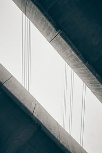 Low angle view of bridge against sky