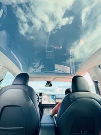 Low angle view of airplane