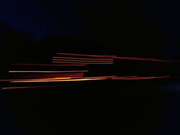 Light trails at night