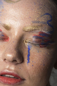 Close-up portrait of a woman