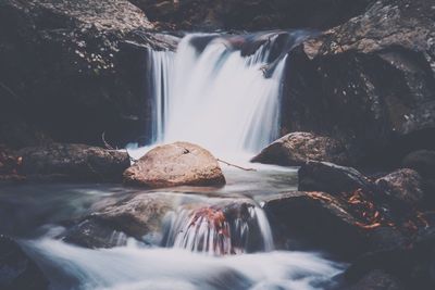 Blurred motion of waterfall