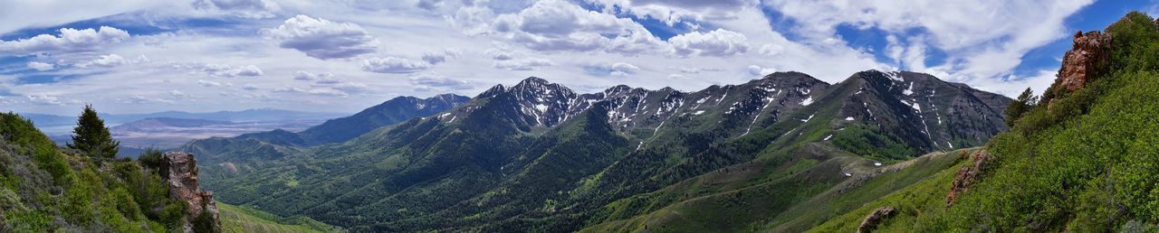 Panoramic view of landscape against sky