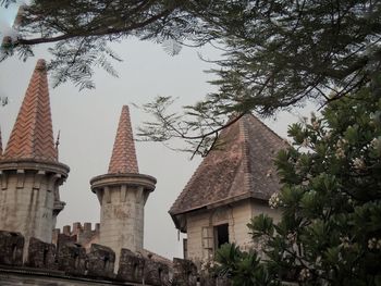 Low angle view of historical building