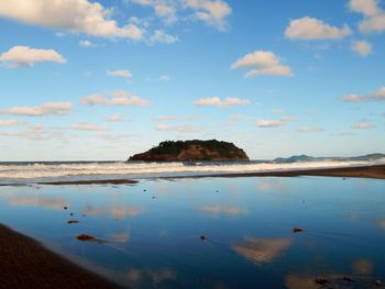 Scenic view of sea against sky