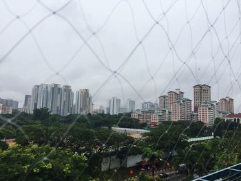 View of skyscrapers in city