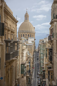 Panoramic view of buildings in city