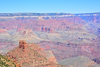 Scenic view of rocky mountains