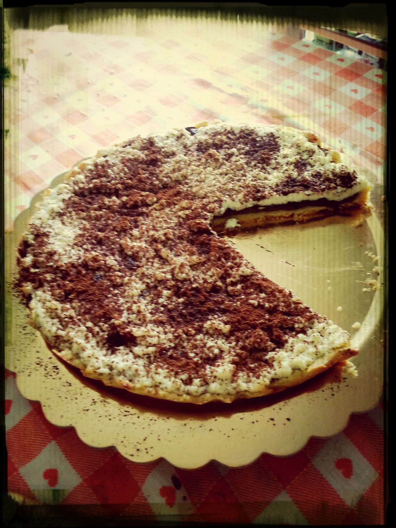 Torta ricotta e nutella!very buona!