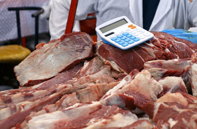 Close-up of food for sale in market