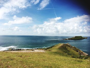 Scenic view of sea against sky