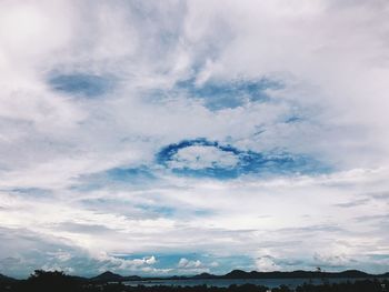Low angle view of clouds in sky