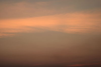 Scenic view of dramatic sky during sunset