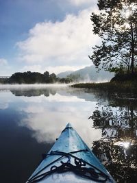 Reflection of clouds in water