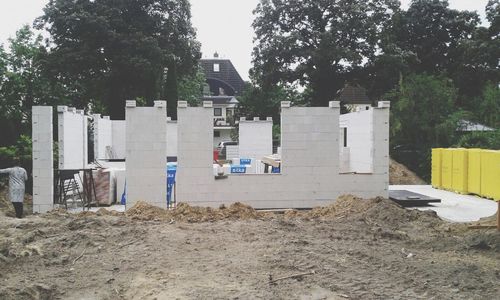 View of built structure with trees in background