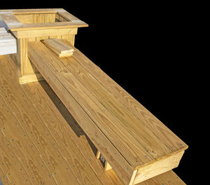 Low angle view of wooden structure against sky at night