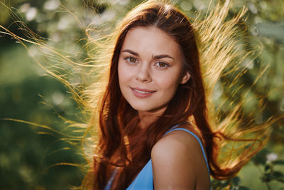 Portrait of young woman