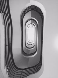 Low angle view of spiral staircase