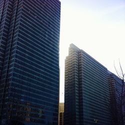 Low angle view of modern buildings