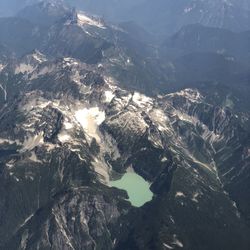 Aerial view of mountain range