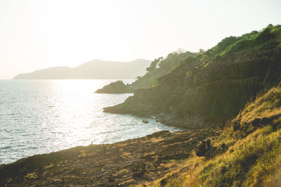 Idyllic shot of sea against sky