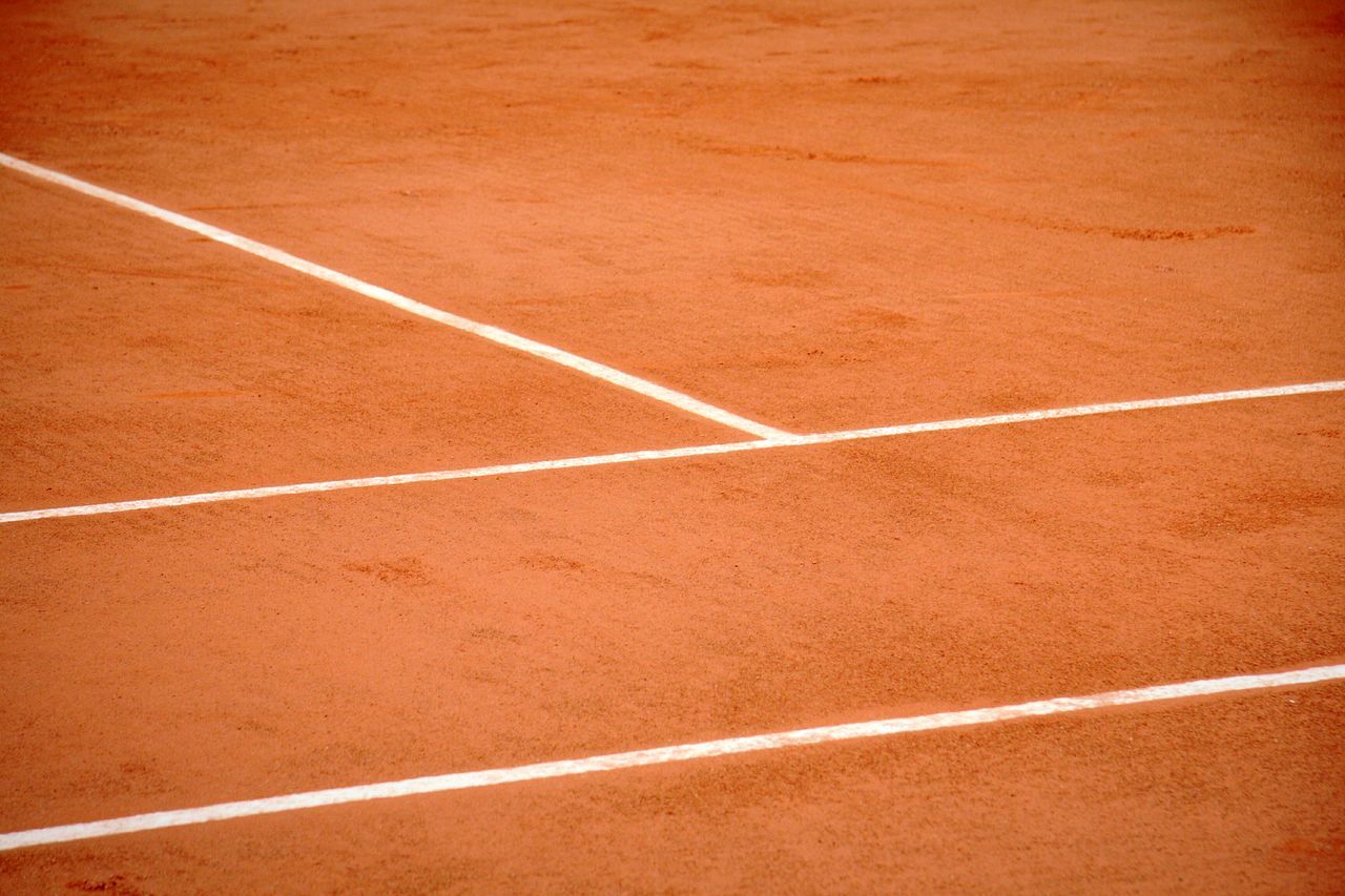 Clay tennis court