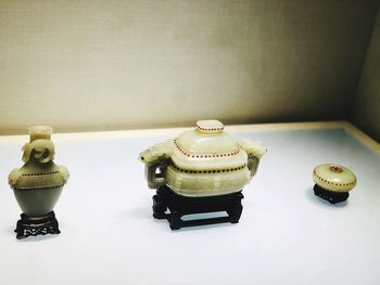 Close-up of cupcakes on table at home