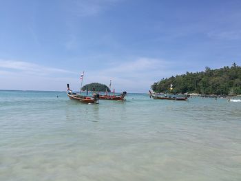 Scenic view of sea against sky