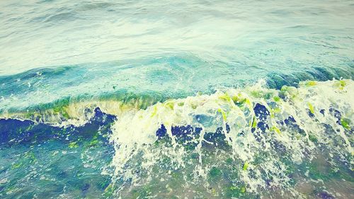 View of waves in sea