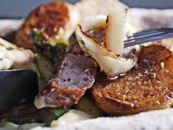 Close-up of food in plate