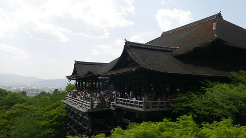 Low angle view of temple