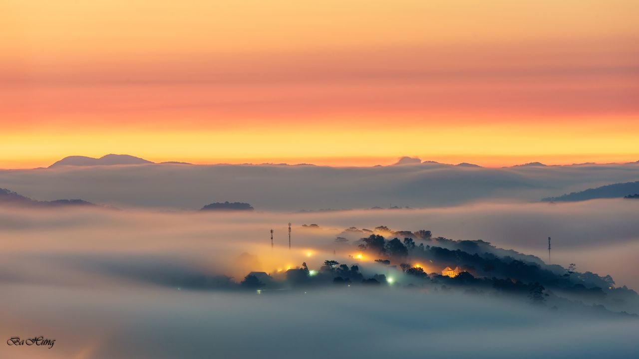 SCENIC VIEW OF CLOUDSCAPE AGAINST ROMANTIC SKY