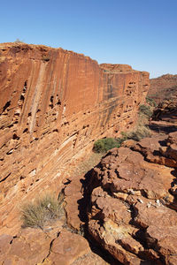 Scenic view of desert against sky