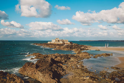 Scenic view of sea against sky