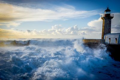 Scenic view of sea against sky