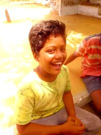 Portrait of a smiling boy