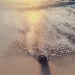 Reflection of clouds in sea