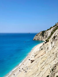 Egremny beach, lefkada, greece