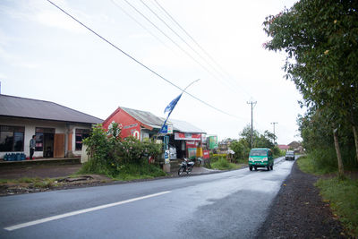 Cars on street