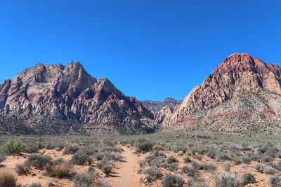 Rock formations in a desert