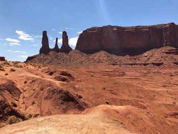 Rock formations in desert