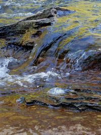 River flowing through rocks