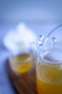 Close-up of drink on table