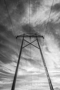 Low angle view of bridge against sky