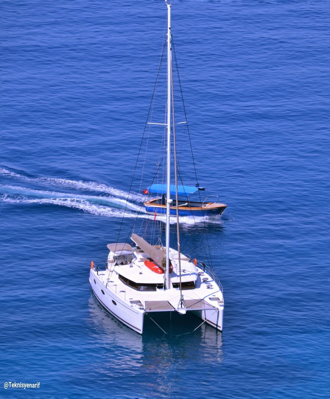 SAILBOATS IN SEA